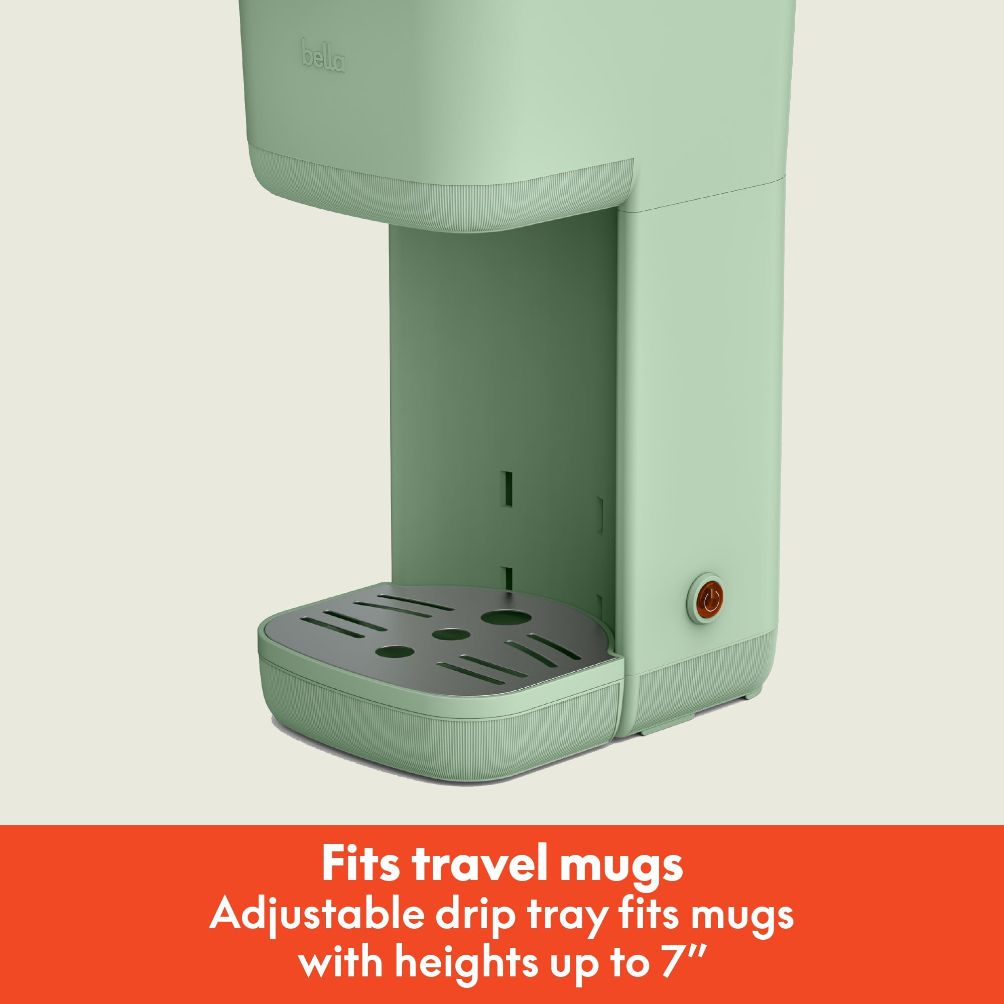 bella Single-Serve Coffee Maker, Seaglass