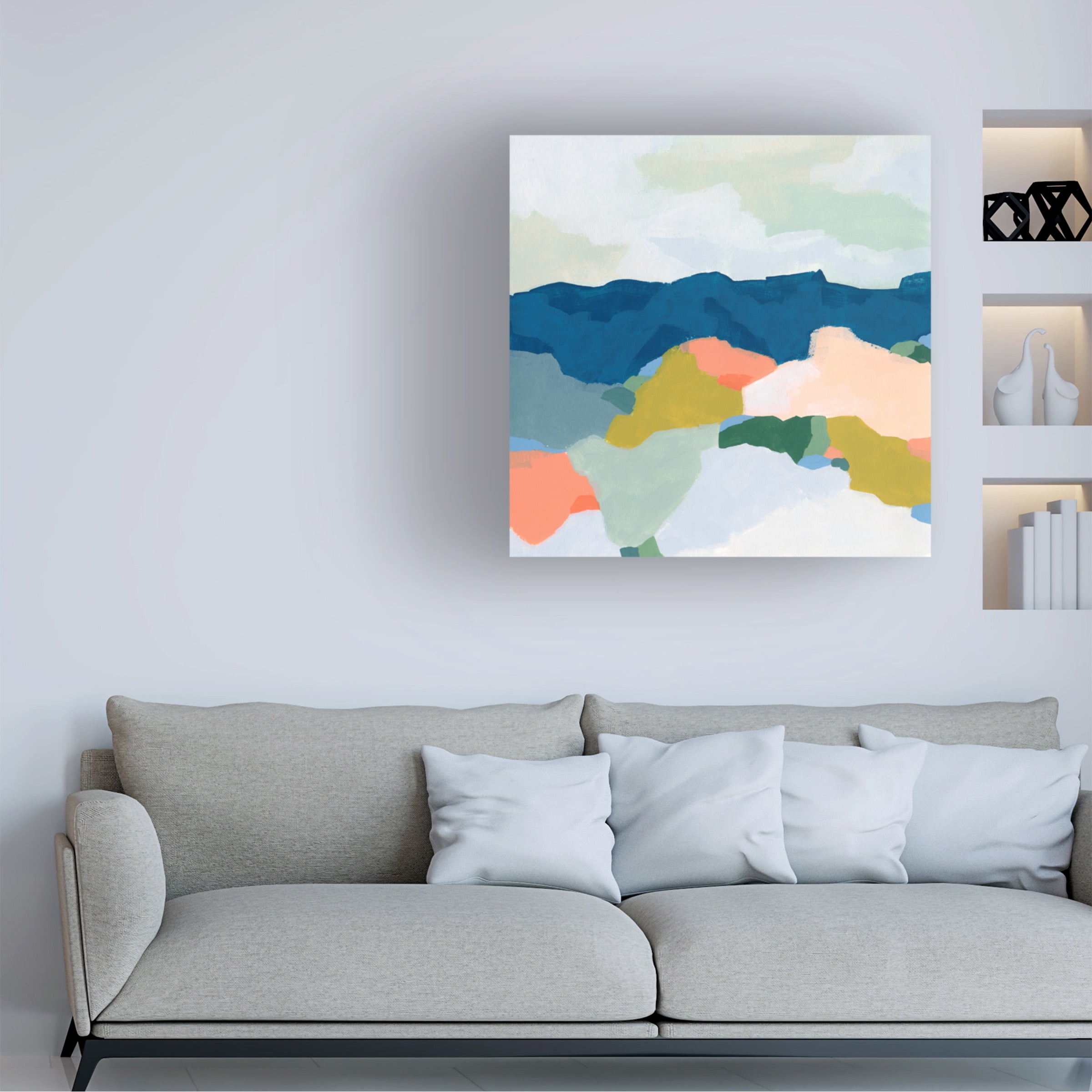 June Erica Vess 'Mountain Mosaic I' Canvas Art