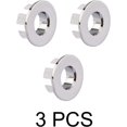 thumbnail image 2 of HAHDAXIA Sink Basin Trim Overflow Cover Brass Insert in Hole Round Caps Chrome 3 PCS, 2 of 7