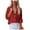 Red shirts for women, variant on ATOYSOY Women's Solid Color Cardigans Long Sleeve Pullovers Plus Size Classic Tops Workout Casual Button Down Relaxed Turn Down Collar Shirts Fall Trendy Green XXXXL