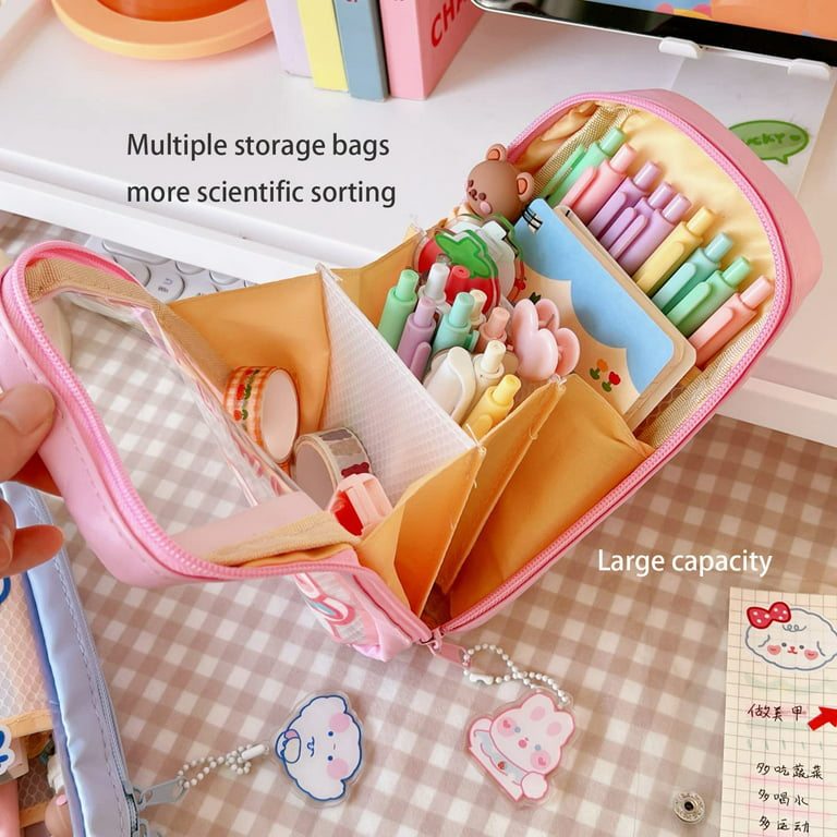 Girl Pen Stationery Box Bags, Pencil Bag Kawaii Girl Case