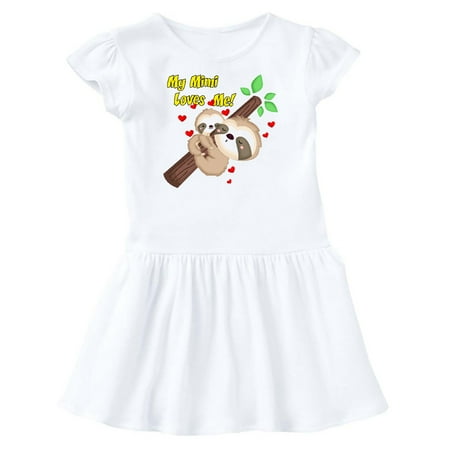 

Inktastic My Mimi Loves Me Gift Toddler Girl Dress