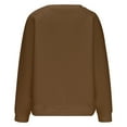 thumbnail image 6 of aidice Fall Sweatshirt for Women Notched V Neck Long Sleeve Loose Blouses Comfy Casual Pullover Tops, 6 of 9