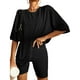 thumbnail image 2 of Pijamas de manga corta de dos piezas, pijamas con pantalones cortos para mujer, conjunto de salón de piezas para mujer, pantalones cortos para mujer, ropa de estar por casa optimizada para la excelencia, 2 of 2