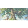 thumbnail image 2 of Animals Surrounded Tree Acrylic Pencil Pen Holder Cup 4 Compartments Desktop Organiser 7.87"x2.78"x3.54", 2 of 7