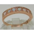 thumbnail image 2 of LBG 10k Rose Gold Natural Opal Womens Eternity Ring - 4.5 - Sizes 4 to 12 Available, 2 of 5