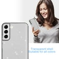 thumbnail image 6 of Dteck Clear Glitter for Samsung Galaxy S23,Military Drop Protection Sparkly Shiny Bling Slim Thin Soft Rubber Protective Phone Cover for Galaxy S23,Black, 6 of 6