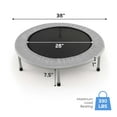 thumbnail image 3 of Goplus Trampoline Pliant Mini 38 Pouces Portable pour Entraînement Physique Récréatif Gris, 3 of 10