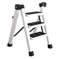 thumbnail image 3 of DYNWAVECA Échelle Pliante à 3 Marches Portable Légère pour Entrepôt Maison Intérieur Extérieur Blanc, 3 of 8