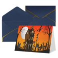 thumbnail image 4 of Bruja de Halloween 13 tarjeta de felicitación Linda Feliz Navidad tarjeta de regalos nacarados, 4 of 4