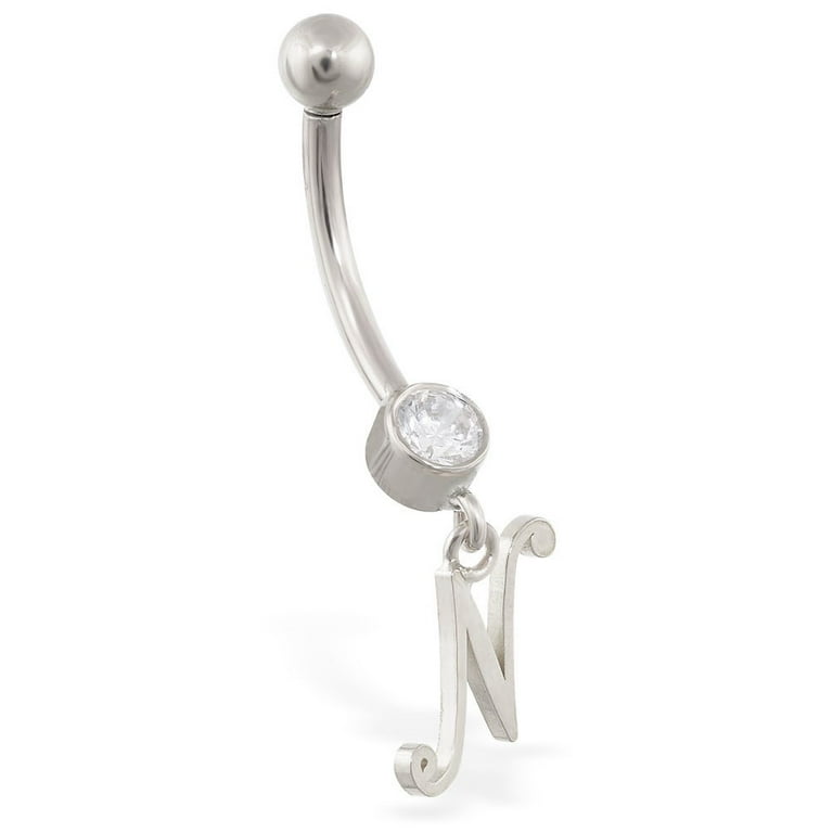 Belly ring initials deals