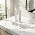 thumbnail image 3 of KGJQ 3D Printed Toothbrush Storage Rack, Two-Position Toothbrush Holder, Stable Hollow Toothbrush Stand for Dryness, Bathroom Organizer, 3 of 7
