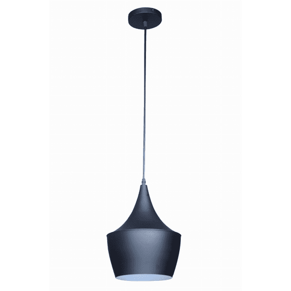 Bromi Design Berkley Single Light Aluminum Pendant in Black