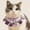 C, variant on Knitted Pet Collar Bibs, Adjustable Lily of the Valley Pattern Neck Collar, Soft Knit Decorative Accessories for Cats Dogs, Multi-purpose Pet Photography Props, Yellow