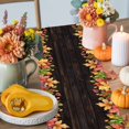 thumbnail image 4 of Fall Leaves Table Runner, Autumn Thanksgiving Kitchen Dining Table Decoration for Home Party Decor 13x60 Inches, 4 of 9