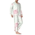 thumbnail image 2 of Sikiie Cute Pigs Mens Pajama Set, Soft Warm Long Sleeve Sleepwear, Cozy Button-Down Pjs for Men-XX-Large, 2 of 7