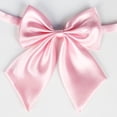 thumbnail image 1 of Elegant Solid Color Polyester Silk Bow Tie for Students Attachees and Flight Attendants Functional Accessory for Everyday Wear, 1 of 3