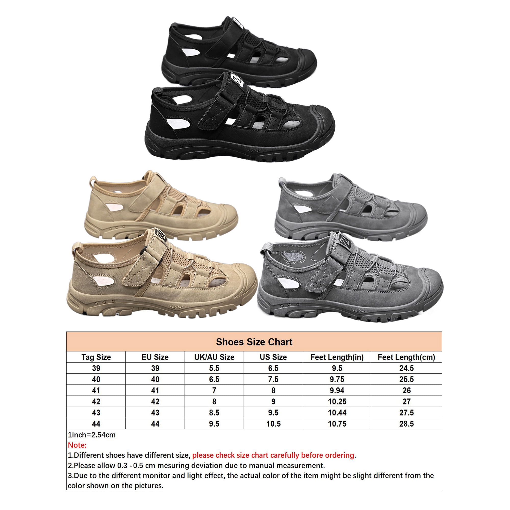 Sandales Homme Décontractées D'été - Trekking Unisexe - Taille 38-46 - Multi-couleurs