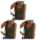 thumbnail image 3 of Sonducket Camisetas sin mangas transpirables para mujer Stay Cool All Summer Long Durable Cotton Womens Vest Top Tank Top Mujer ArmyGreen M 1 Type1 NO1, 3 of 6