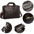 thumbnail image 5 of Leather Briefcase Handbag Messenger Business Bags for Men, 5 of 7