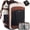 Black-brown-beige, variant on LOVEVOOK 40L Travel Backpack for Women & Men, Airline Approved Carry On Backpack, TSA Personal Item Bag fits 17.3 Inch Laptop, Waterproof Weekender Overnight Bags Suitcase for Work