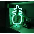 thumbnail image 4 of Neon Sign, Pineapple Neon Sign LED Neon Light Night Lamp USB Battery Powered Led (Blue), 4 of 5