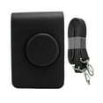 thumbnail image 1 of Bolsa para cámara retro, funda de piel sintética con correa ajustable y forro suave, funda protectora para cámara Mini EVO, color negro., 1 of 14
