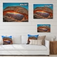 thumbnail image 4 of Designart "Sunrise Mesa Arch Canyon In Utah Desert Dawn" Landscapes Print on Natural Pine Wood, 4 of 5
