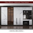 thumbnail image 4 of Italian Modern Minimalist Practical Bedroom Wardrobe Large Wooden Wardrobe With Dressing Table Combination Luxury Home Furniture My Lux Decor Round, 4 of 13