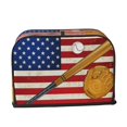 thumbnail image 2 of Yiaed American Flag And Baseball Print Two Slice Bread Machine Cover, Universal Size Kitchen Appliance Cover for Bread Machine,Bread Machine Cover, 2 of 7