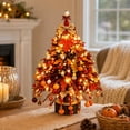 thumbnail image 3 of Aoznliie DIY Beaded Christmas Tree Kit, Maple Bead Kit Christmas Tree for Desk, 8x4 inch Tabletop Christmas Decor for Home Office, Orange, 3 of 7