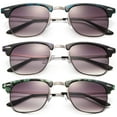 thumbnail image 1 of 3 Pack Metal Vintage Frame Metal Bridge Plastic Eye Bow Fashion Sunglasses for Men for Women, 1 of 2