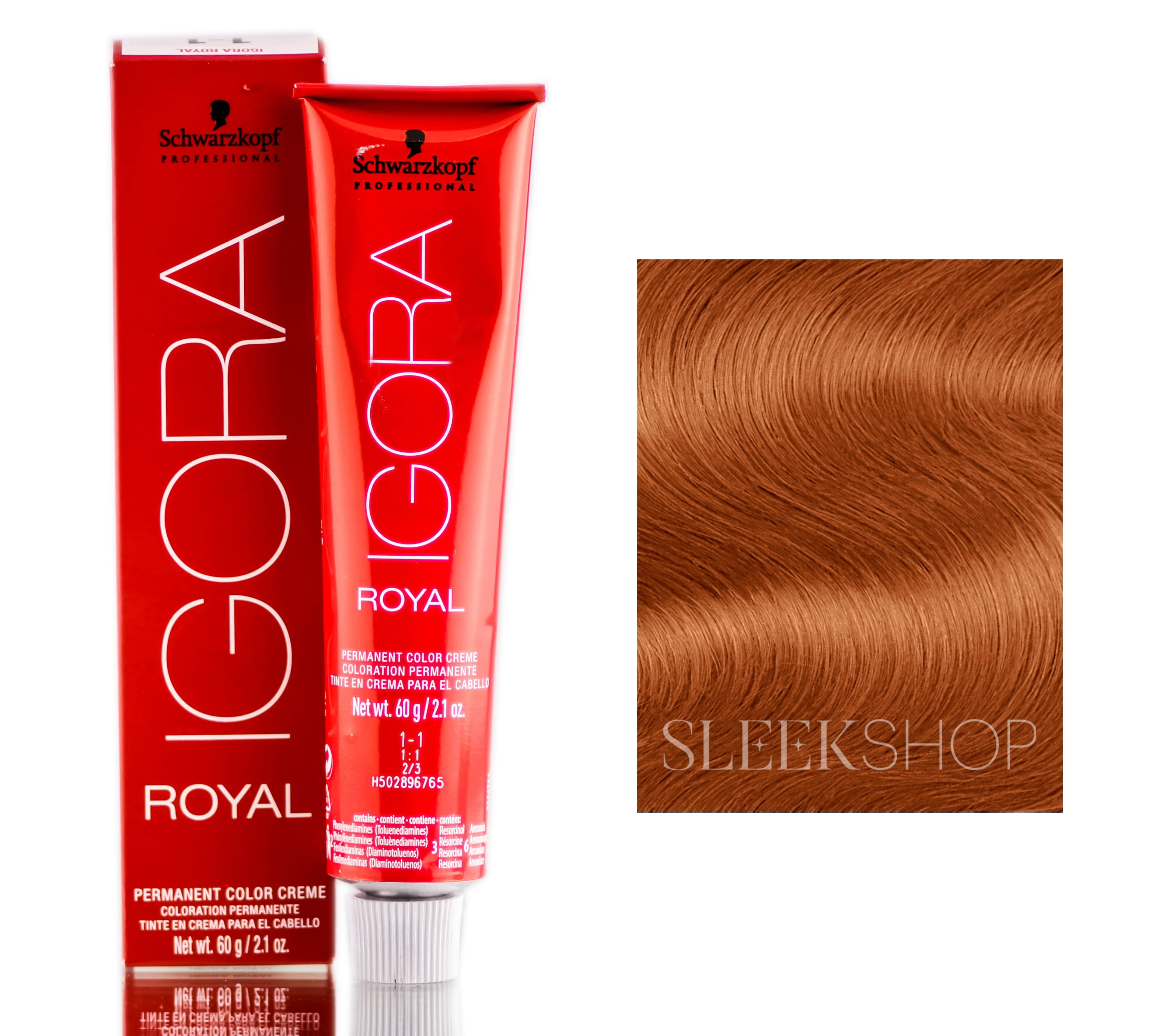 Schwarzkopf Professional Igora Royal Permanent Hair Color Creme Dye (  oz) (5-57 Light Brown Gold Copper) 