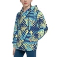thumbnail image 2 of Rateoe Hawaiian Style Pattern Boys Hoodie, Youth Pullover Hooded Sweatshirt, Kangaroo Pocket Hoodie for Kids-Large, 2 of 6
