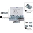 thumbnail image 3 of 80Pcs M-4 M-5 M-6 M-8 B-Type Écrou Kit Colliers de Serrage avec Boîte de Rangement Kit Assortiment pour Motos Machines Outils à Main Colliers Clips, 3 of 7