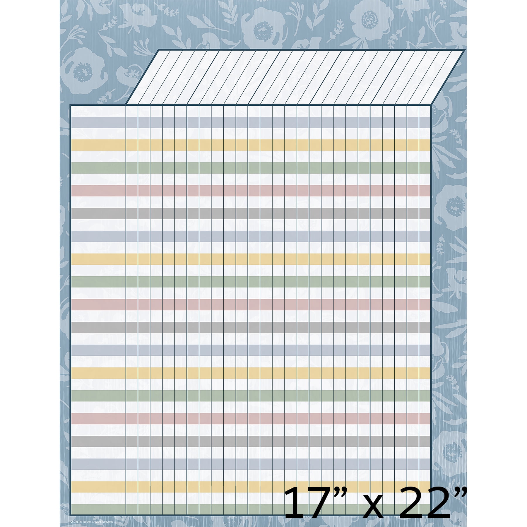 Teacher Created Resources Classroom Cottage Incentive Chart, 17" x 22", Pack of 6