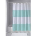 thumbnail image 1 of InterDesign Zeno Fabric Shower Curtain, Standard 72" x 72", Blue/White, 1 of 4