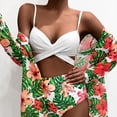 thumbnail image 2 of Viikei Bikini Set Swimwear for Women Summer Plus Size 3 Piece Fashion Printed Push-Up Padded Swimsuits, 2 of 8