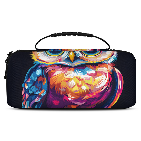 Herdesigns Owl Carry Case Compatible with Nintendo Switch 2, Protective Travel Switch Carrying Case with 20 Game Card Slots for Switch Console & Accessories,Bird