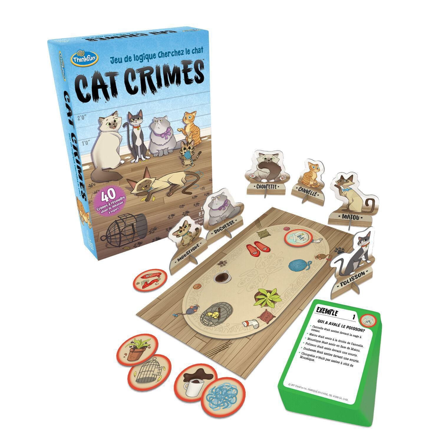 Thinkfun - Jeu De Crimes de chat (Français)