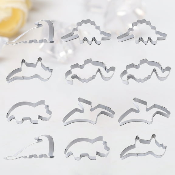 Raindrops  2 Sets Baking Dinosaur Mold Removable Pastry and Molds