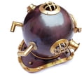 thumbnail image 2 of Nagina International 18" U.S Navy Nautical Antique Copper Finish Diver's Diving Helmet | Navy Gift, 2 of 6