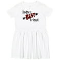 thumbnail image 3 of Inktastic Daddy's Best Friend Arrow and Plaid Letters Girls Toddler Dress, 3 of 5