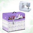 thumbnail image 4 of HELLHERO Butterfly Lavender Pattern Sewing Machine Dustproof Cover with Tote Handle and Pocket Easy to Replacement and Clean Easy to Store Compatible, 4 of 8