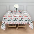 thumbnail image 5 of Floral 60" Square Waterproof Tablecloth, Floral Print Polyester Table Cover, 5 of 6