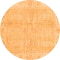 thumbnail image 1 of Ahgly Company Indoor Round Oriental Orange Traditional Area Rugs, 3' Round, 1 of 4