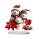 thumbnail image 2 of xihome Pack de 2 adornos navideños de Pap Noel en acrlico 2D para decoracin festiva del hogar, decoracin de mesa navideña de 20x20 cm con diseño de muñeco de nieve, 2 of 6