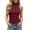 Z3 Red, variant on Likimi Tank Tops For Women Summer High Neck Solid Color Sleeveless Elegant Fashionable Shirt Army Green Size L