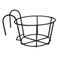 thumbnail image 1 of Over The Rail Flower Pot Stand Balcony Railing Hanging Basket Holder  Planter Pot Rackfor Home Garden Decor, 1 of 9