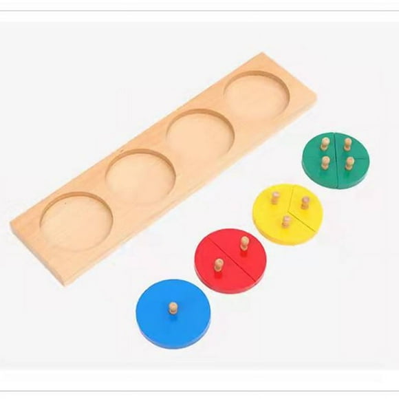 Panel de madera con patrón geométrico para educación infantil temprana, panel de madera con cierre de ding, material didáctico Montessori, rompecabezas de combinación de patrones